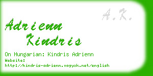 adrienn kindris business card